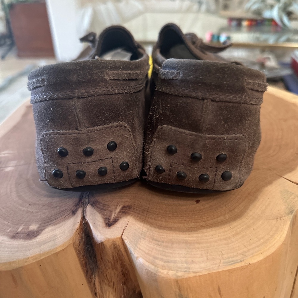 Tod's Vintage Driving Shoe Brown Suede - Picture 3 of 6